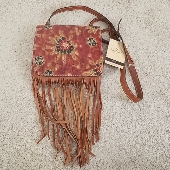 Patricia Nash Handbags - NWT! Patricia Nash Brown Leather Printed Crossbody